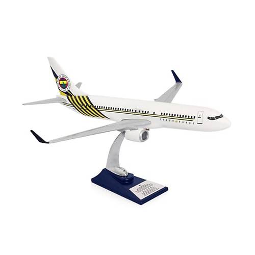 Lisanslı Fenerbahçe Boeing 737-800 Beyaz Tasarım Maket Uçak.