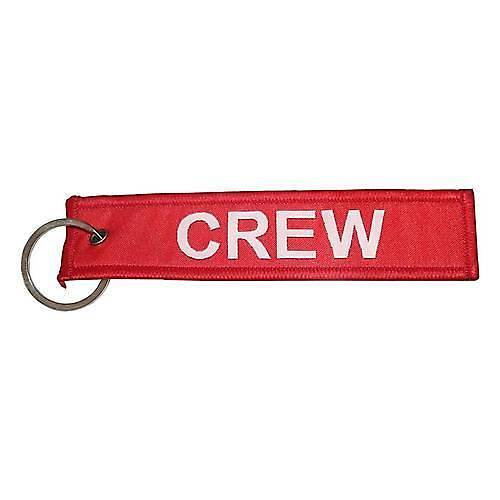 Crew Yazılı Kumaş Anahtarlık