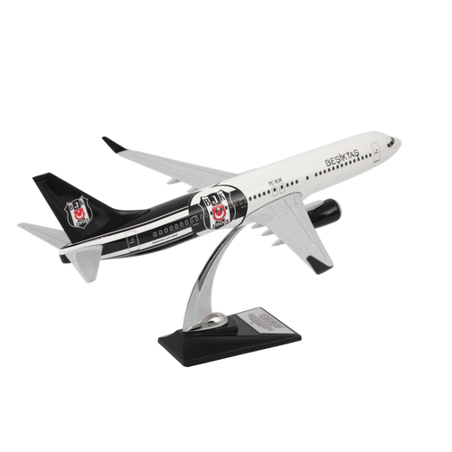 Boeing 737-800 1/100 �l�ek Be�ikta� Lisansl� Logolu Maket U�ak