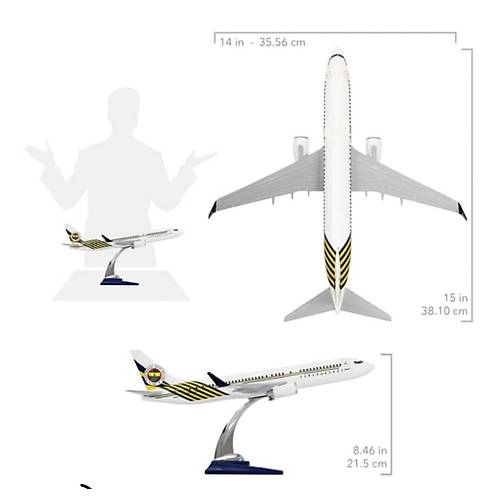 Lisansl Fenerbahe Boeing 737-800 Beyaz Tasarm