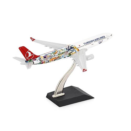 Airbus A330-300 1:400 THY Lisansl Miami Tasarml Model Uak