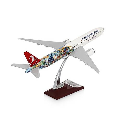 Boeing 777-300 1/200 -stanbul San Francisco Tasarml Model Uak