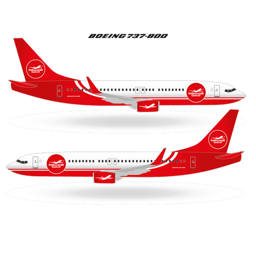 ZEL TASARIM KYE ZEL MODEL UAK BOING 737-800 BEYAZ