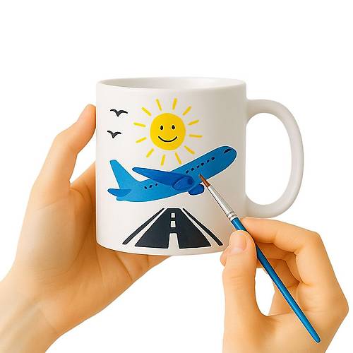 Boyama Setli Kupa Bardak