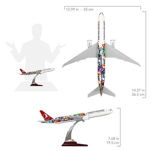 Boeing 777-300 1/200 - stanbul Temal zel Tasarm Model Uak