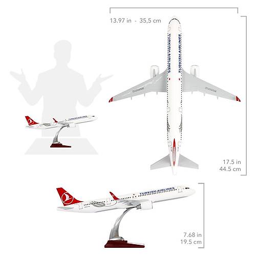 Airbus A321 -1/100 -THY LALE Model Uak