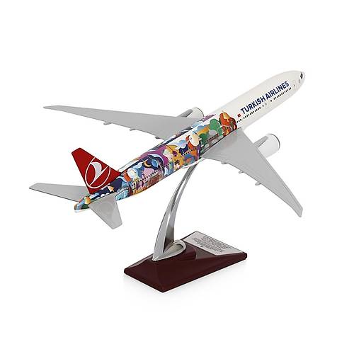 Boeing 777-300 1/200 - stanbul Temal zel Tasarm Model Uak