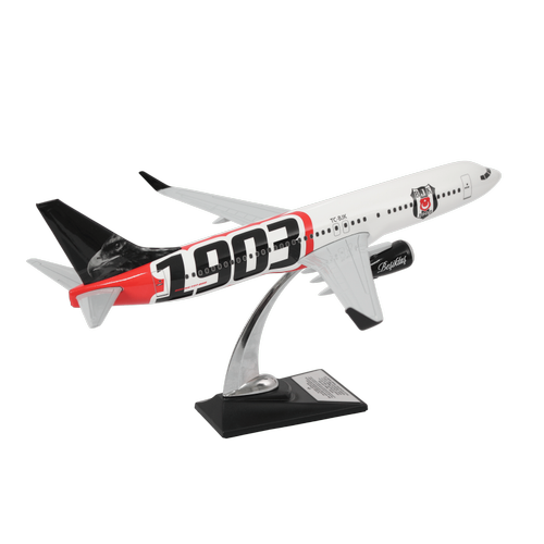 Boeing 737-800 1/100 �l�ek Be�ikta� Lisansl� 1903 Logolu Maket U�ak