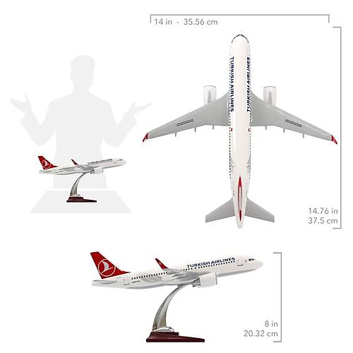 Airbus A320-200 1/100 - THY Lale Model Uak