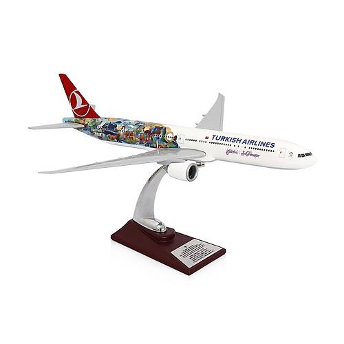 Boeing 777-300 1/200 -stanbul San Francisco Tasarml Model Uak