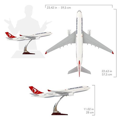 Airbus A330-300 1/100, THY Model Uak