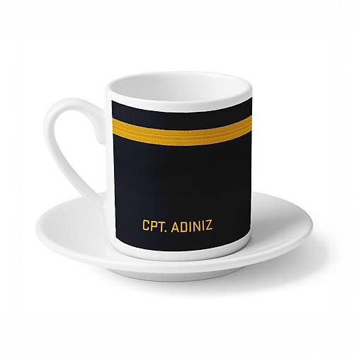 1 Srmal Kaptan Rtbeli  Kiiye zel simli Trk Kahvesi Fincan