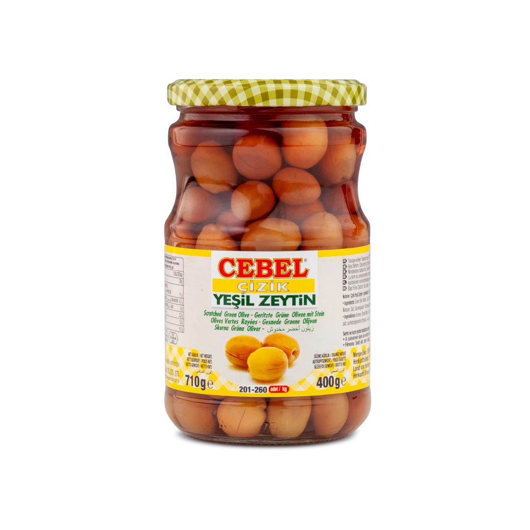 Cebel Çizik Y.Zeytin 400 gr Kavanoz (XL-L | 201-260)