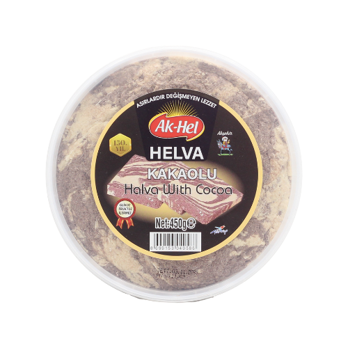 Akhel Kakaolu Helva 450 gr (Plastik | Glikozsuz)