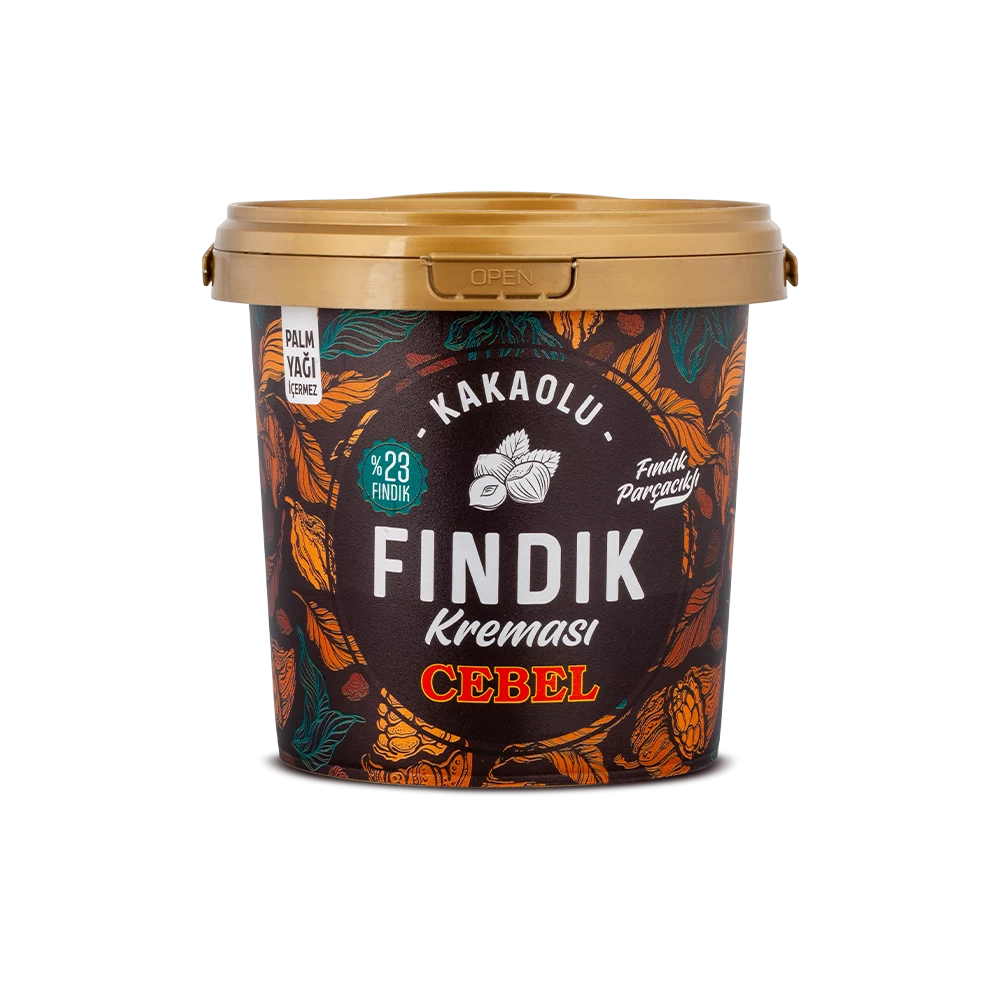 Cebel Fındık Parçacıklı Kakaolu Fındık Kreması 900 gr (Kova) %23