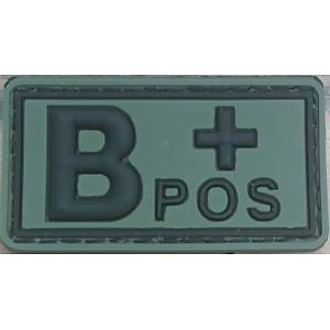 B POS+ Plastik Haki Kan Grubu Patch