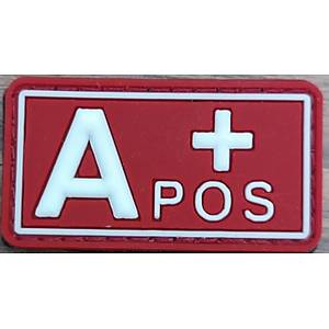 A POS+ Plastik K�rm�z� Kan Grubu Patch