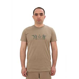 Single Sword K�sa Kollu T-Sh�rt Bej