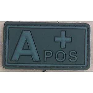 A POS+ Plastik Siyah Kan Grubu Patch