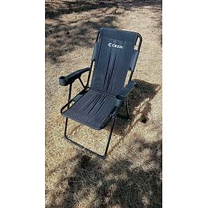 CEZR� Katlan�r Kamp Sandalyesi Siyah