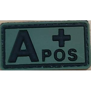 A POS+ Plastik Haki Kan Grubu Patch