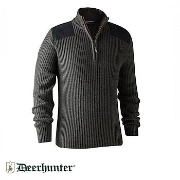 DEERHUNTER Rogaland Yarm Fermuarl Gri Kazak 
