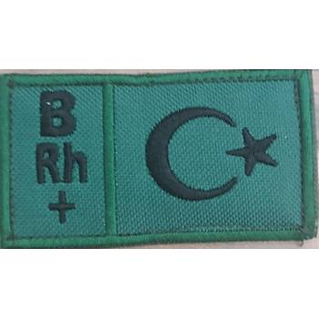 B rh+ Kan Grubu Nak�� Patch Ye�il