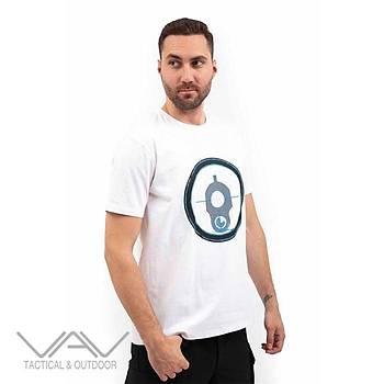 VAV Baseti-02 Yuv. Yaka Tirt Beyaz Hedef D.