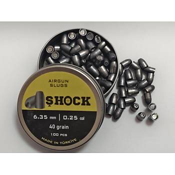Shock 6,35mm 40 Grain Hollow Point Solid Sama