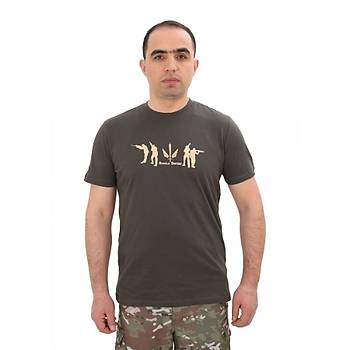 Single Sword K�sa Kollu T-Sh�rt A��k Siyah