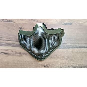 Airsoft Kamuflaj Tel Maske Lastikli