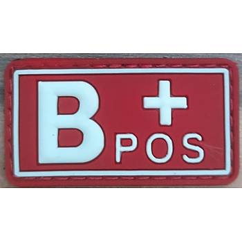 B POS+ Plastik K�rm�z� Kan Grubu Patch