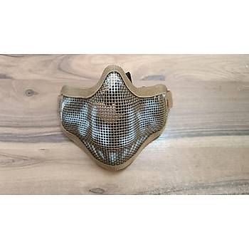 Airsoft Kamuflaj Tel Maske Lastikli