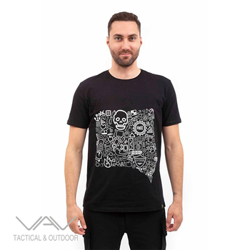 VAV Baseti-02 Yuv. Yaka Tirt Siyah Karma D.