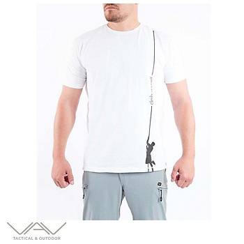 VAV Baseti-02 Yuv. Yaka Tirt Beyaz Dac D.
