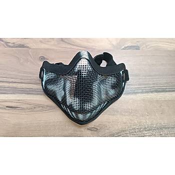 Airsoft Kamuflaj Tel Maske Lastikli