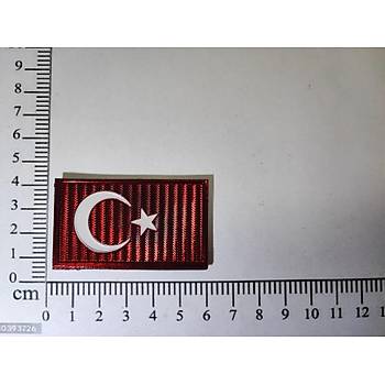 T�rk Bayra�� Parlak Plastik Patch