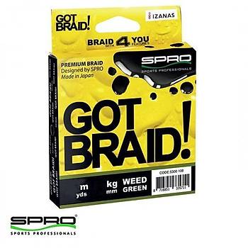 SPRO Got Braid! 0,13MM 300M Yeil p Misina