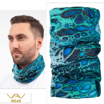VAV BUFFO01 Boyunluk, Bileklik. Bandana Mavi