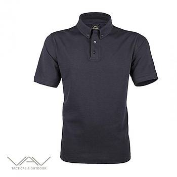 VAV Tlac-01 Polo Yaka Tirt - Siyah 