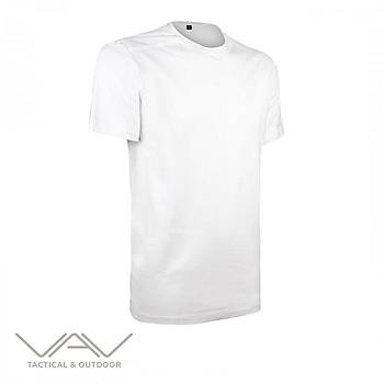 VAV Baseti-03 Yuvarlak Yaka Tirt Beyaz