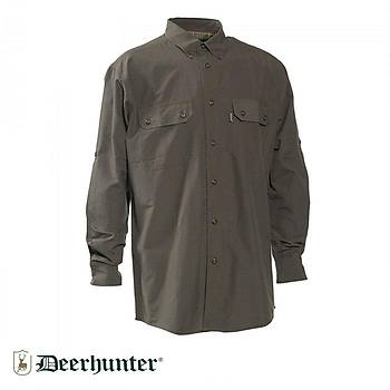 S.K.DEERHUNTER Evan 353 Bambu Yeil Uzun Kol Gmlek 