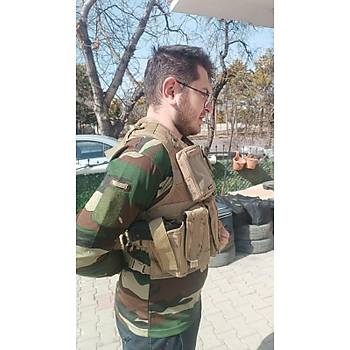 Single Sword Taktik Yelek Tabanca Cepli 6 G�z