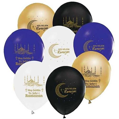 Ho geldin Ramazan Baskl Balon eitleri 10 adet