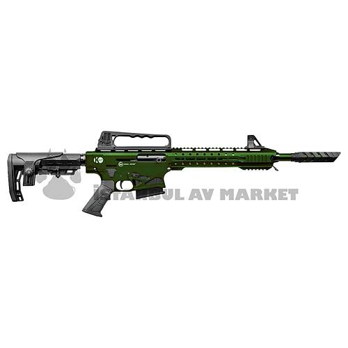 Kral Arms K12 Yeşil Şarjörlü Yarı Otomatik Av Tüfeği