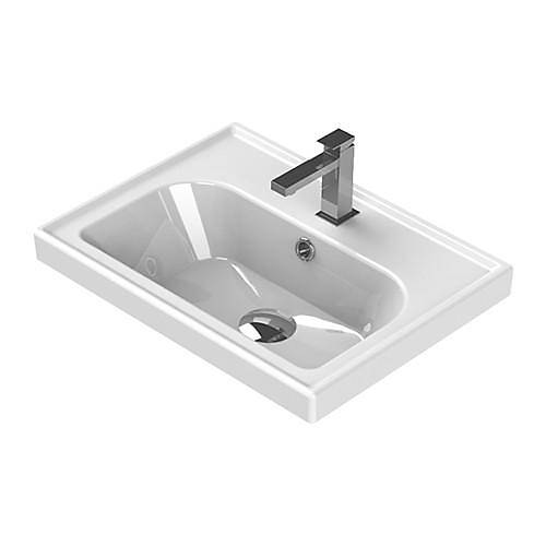 TURKUAZ CERASTYLE FRAME ETAJERL LAVABO 50*38 CM