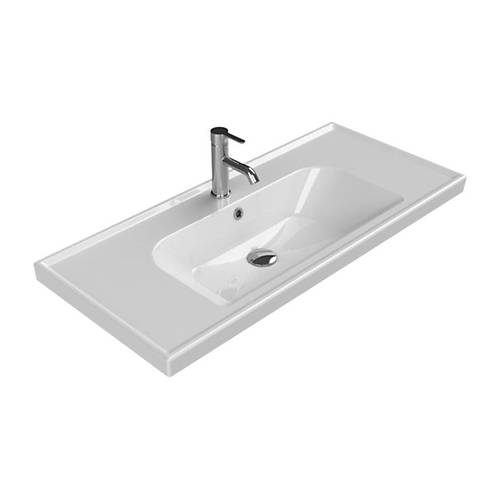 TURKUAZ CERASTYLE FRAME ETAJERL LAVABO 100*45 CM