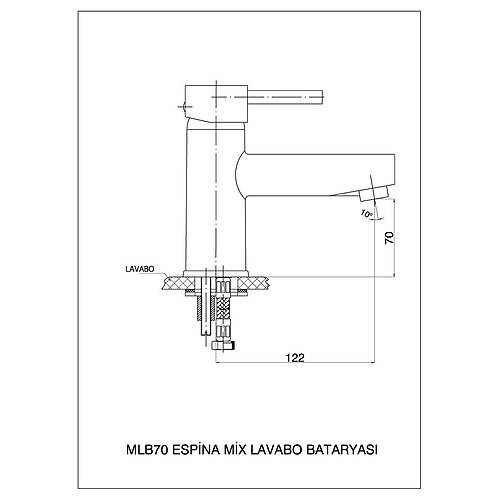 ESPNA LAVABO BATARYASI MLB70