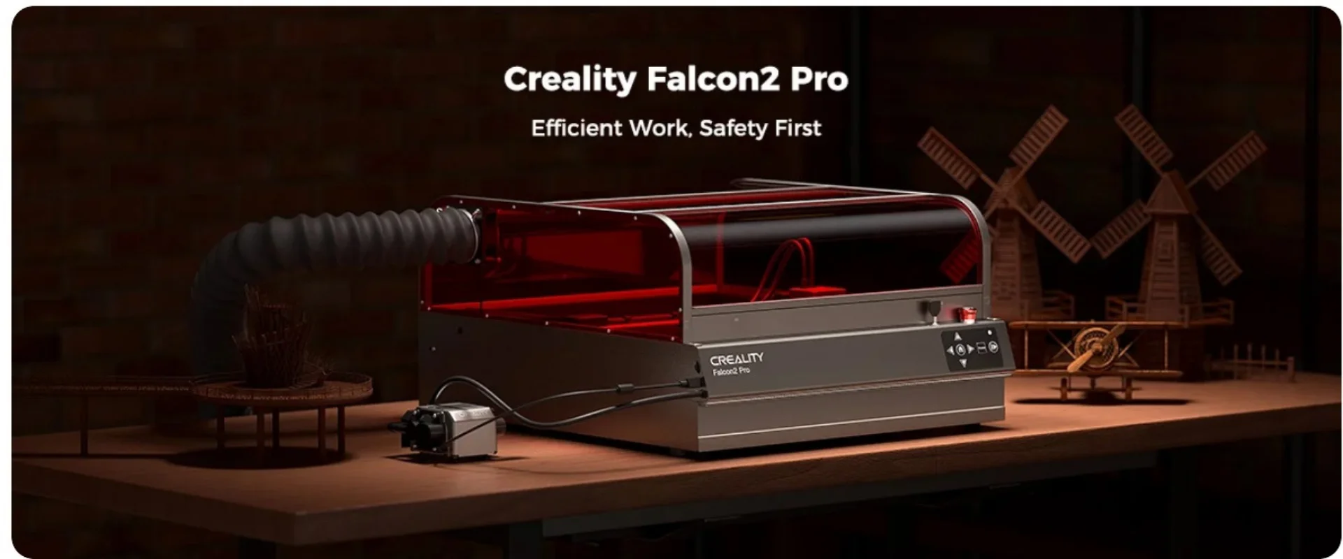 Creality Falcon 2 Pro 40W Lazer Gravr Makinesi Detayl Grsel 1 