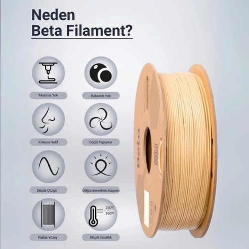 BETA Natural Skin PLA High-Speed Filament - 1.75mm - 1 Kg